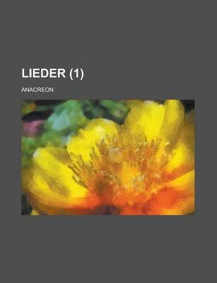 Book cover for Lieder (1 )