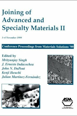 Cover of Joining of Advanced and Specialty Materials II