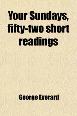 Book cover for Your Sundays, Fifty-Two Short Readings