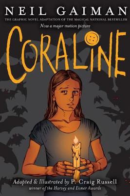 Book cover for Coraline Graphic Novel