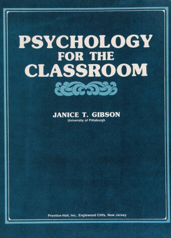 Book cover for Psychology for the Classroom