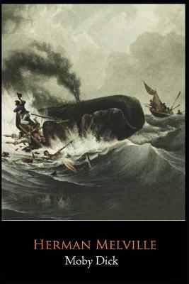 Book cover for Moby Dick Novel by Herman Melville "The Complete Unabridged & Annotated Edition"