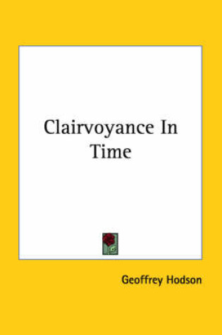 Cover of Clairvoyance in Time