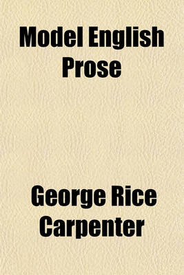 Book cover for Model English Prose