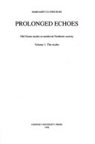 Cover of Prolonged Echoes