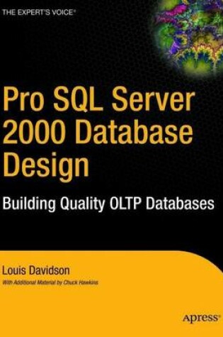 Cover of Pro SQL Server 2000 Database Design