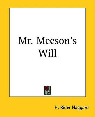 Book cover for Mr. Meeson's Will