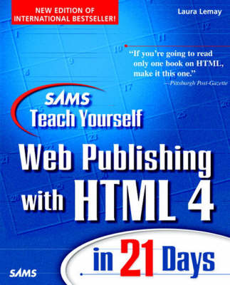 Book cover for Sams Teach Yourself Web Publishing with HTML 4 in 21 Days