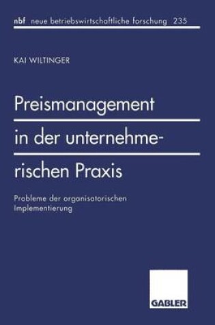 Cover of Preismanagement in der unternehmerischen Praxis