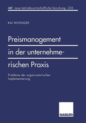 Book cover for Preismanagement in der unternehmerischen Praxis