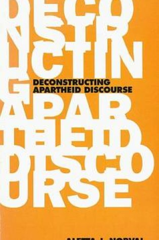 Cover of Deconstructing Apartheid Discourse