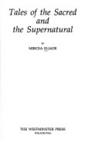 Cover of Tales of the Sacred and the Supernatural