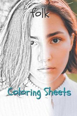 Book cover for Folk Coloring Sheets