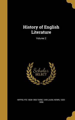 Book cover for History of English Literature; Volume 2