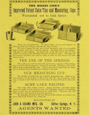 Book cover for The Misses Lisk's Improved Patent Cake Tins And Measuring Cups