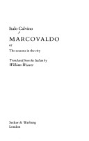 Book cover for Marcovaldo