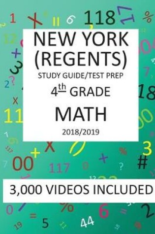 Cover of 4th Grade NEW YORK REGENTS, MATH, Test Prep