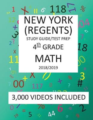 Book cover for 4th Grade NEW YORK REGENTS, MATH, Test Prep