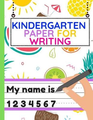 Book cover for Kindergarten Paper for Writing