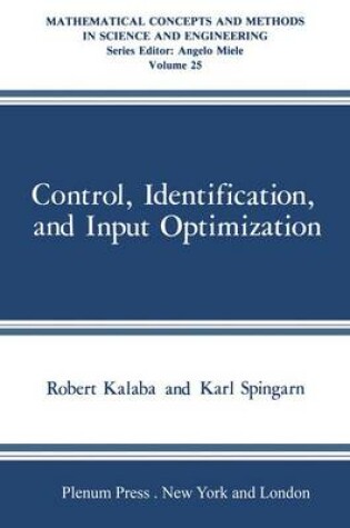 Cover of Control, Identification, and Input Optimization