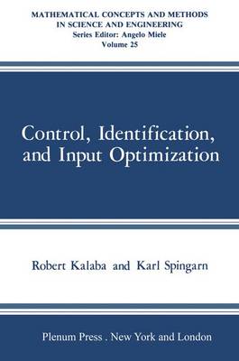 Book cover for Control, Identification, and Input Optimization