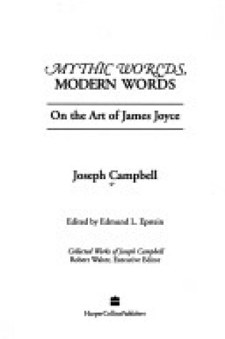 Cover of Mythic Worlds, Modern Words