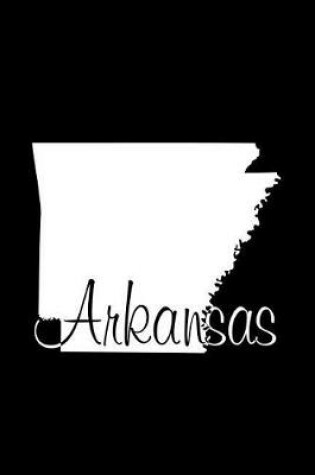 Cover of Arkansas - Black Lined Notebook with Margins