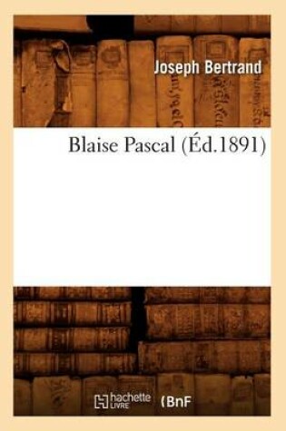 Cover of Blaise Pascal (Ed.1891)