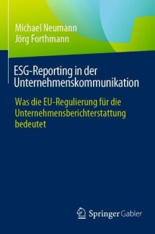 Cover of ESG-Reporting in der Unternehmenskommunikation