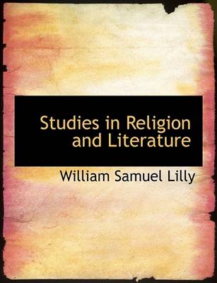 Book cover for Studies in Religion and Literature