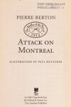 Book cover for The Battles of the War of 1812: Attack on Montreal