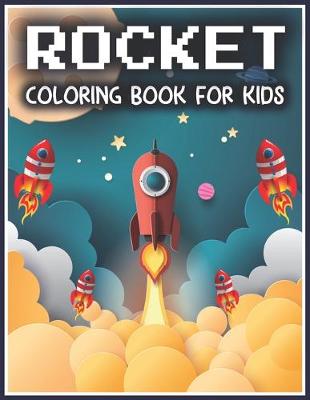 Book cover for Rocket Coloring Book for Kids