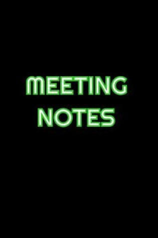 Cover of Meeting Notes