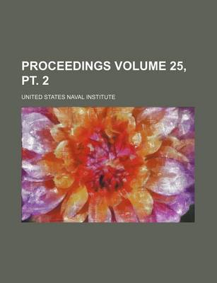 Book cover for Proceedings Volume 25, PT. 2