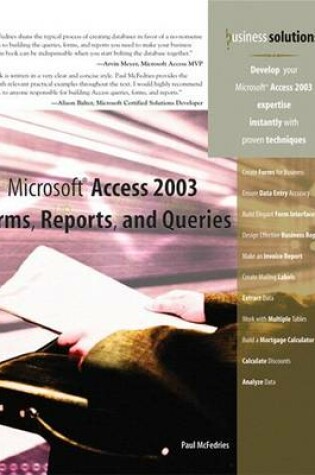 Cover of Microsoft Access 2003