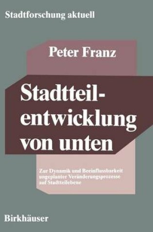 Cover of Stadtteilentwicklung von unten