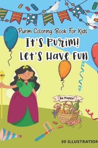 Cover of Purim Coloring Book For Kids