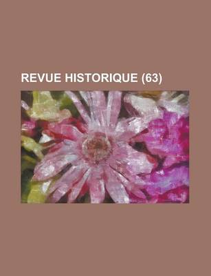 Book cover for Revue Historique (63)