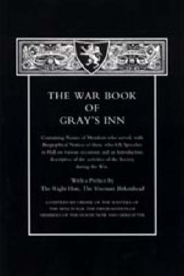 Book cover for War Book of Gray's Inn