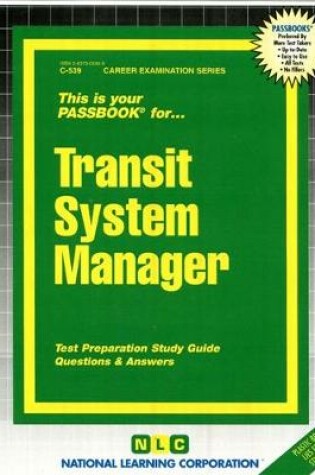 Cover of Transit System Manager