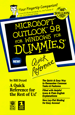 Book cover for Microsoft Outlook 98 for Windows for Dummies Quick Reference