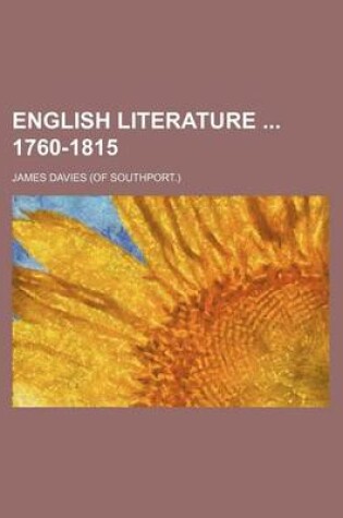 Cover of English Literature 1760-1815