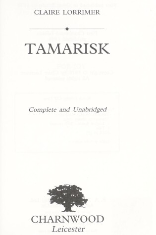 Cover of Tamarisk