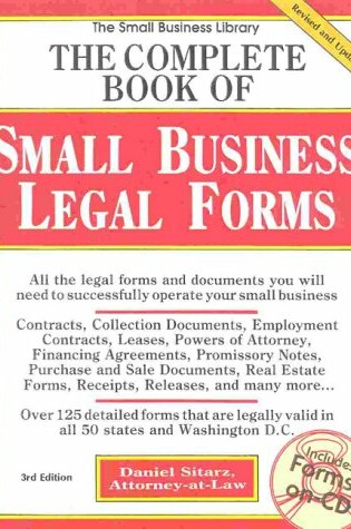Cover of The Complete Book of Small Business Legal Forms, 3rd Edition