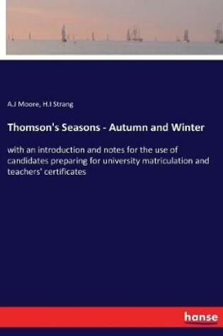 Cover of Thomson's Seasons - Autumn and Winter