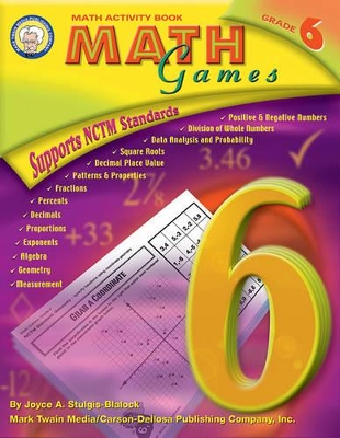 Book cover for Math Games, Grade 6