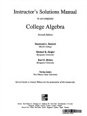 Book cover for Ri Ism College Algebra