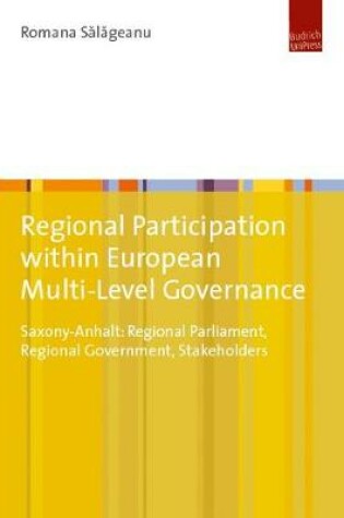 Cover of Regional Participation within European Multi-Level Governance