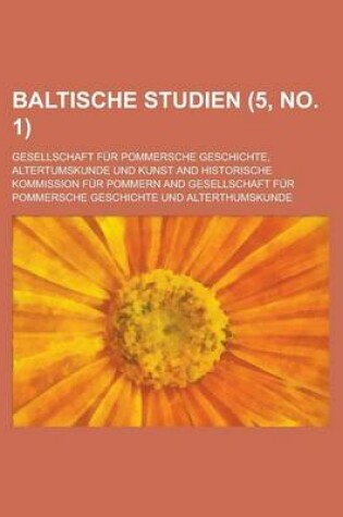 Cover of Baltische Studien (5, No. 1 )