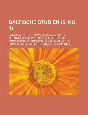 Book cover for Baltische Studien (5, No. 1 )